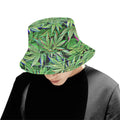 Trippy Weed Print Bucket Hat | UV Blacklight Reactive